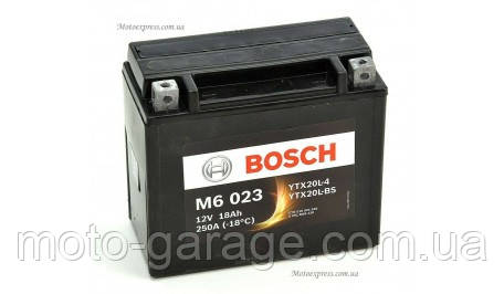Акумулятор BOSCH AGM 18Ah 250 А сухозаряджений BOSCH 0092M60230
