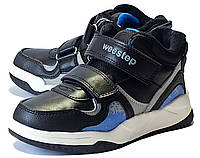 Демисезонные ботинки для мальчика утепленные на флисе Weestep 55953ВК черные. Размеры 28,30,31