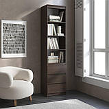 Пенал з відкритими полицями та ящиками з фасадами без ручок R-25, фото 6