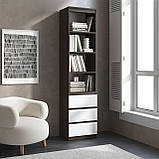 Пенал з відкритими полицями та ящиками з фасадами без ручок R-25, фото 7