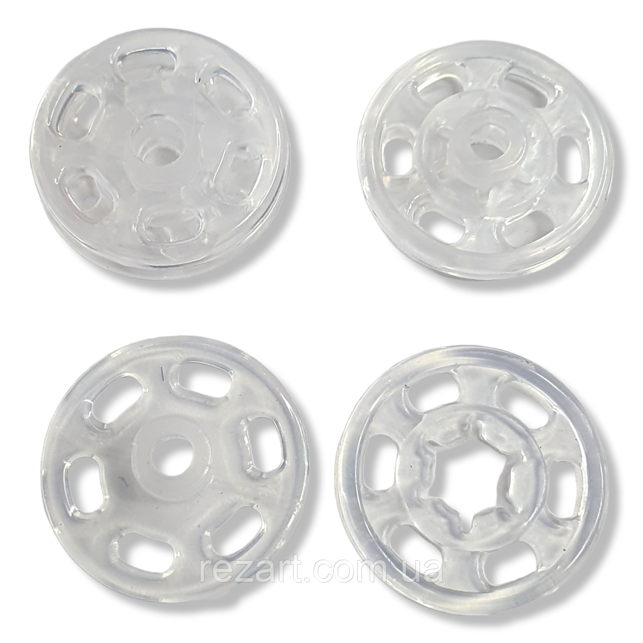 Кнопка пришивна прозора 21 мм (50 шт. паковання) Туреччина ( пластик)