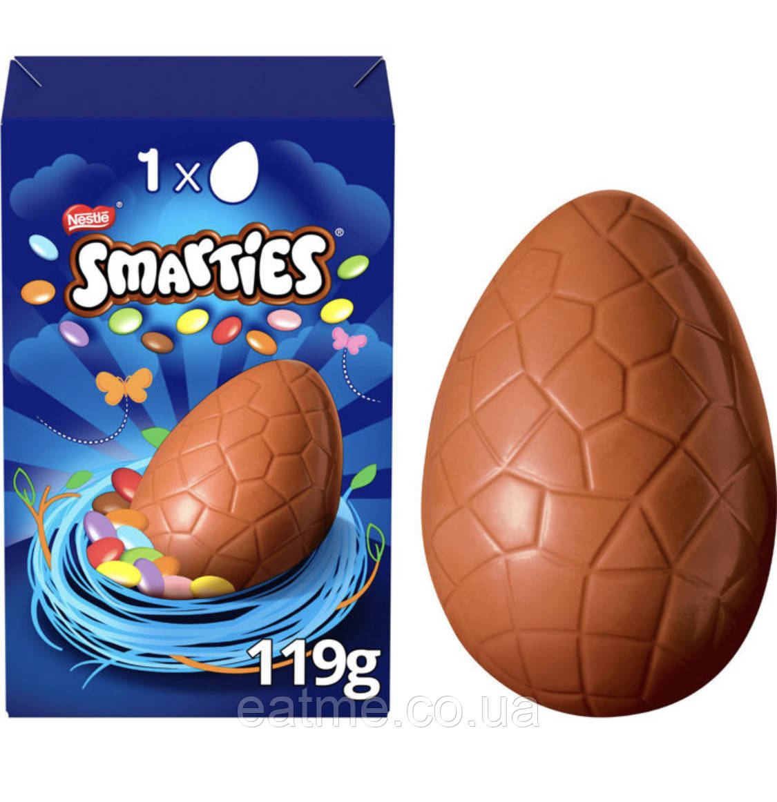 Smarties Яйце з молочного шоколаду з шоколадними драже всерелині 119g