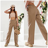 Костюм брючний жіночий еко-шкіра, фото 3