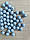 Бусини " Зефірні " 10 мм, голубі  500 грам, фото 5