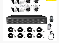 Система видеонаблюдения для дома на 8 камер Longse XVR2008D4M4P200 kit, 2 Мп, HD1080P BEISHOP