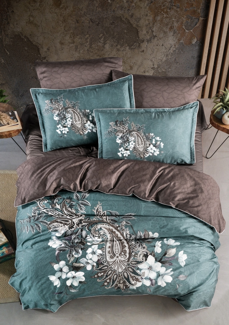 Турецька Постільна Білизна La Roman Premium Satin 300TC Leonel Iron 200х220см