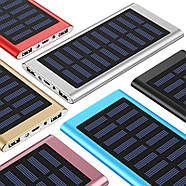 Slim корпус Power Bank для Li-ion / Li-Pol акумуляторів (під пайку), металевий з сонячною панеллю, 2x USB, фото 6