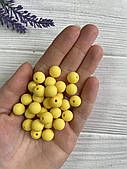 Бусини " Зефірні " 10 мм, жовті  500 грам