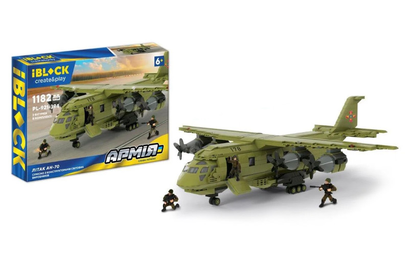 Конструктор військовий літак АН-70 армія Iblock PL-921-394