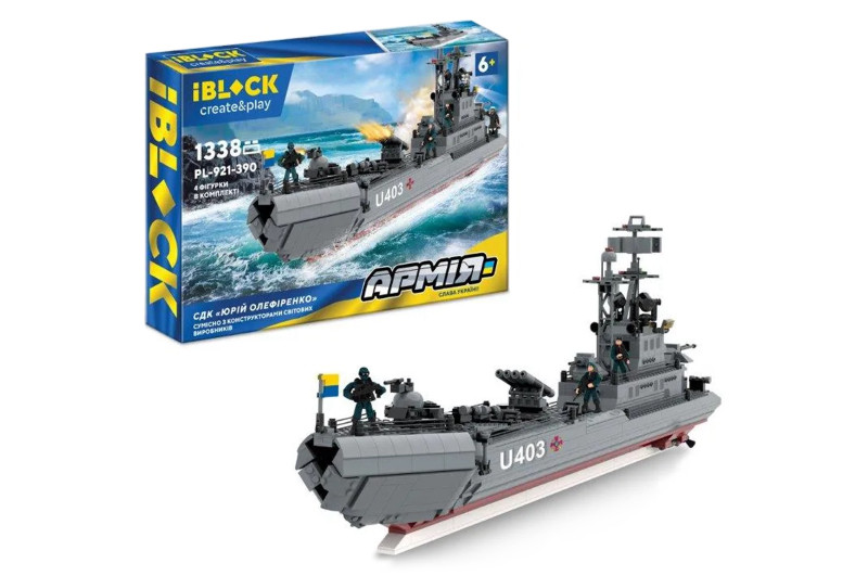 Конструктор військовий корабель катер СДК Юрій Олефіренко iblock PL-921-390