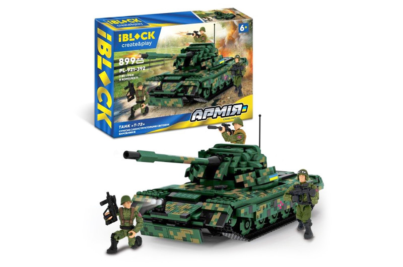 Конструктор військовий танк Т-72 IBLOCK PL-921-392