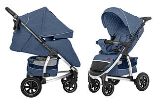 Прогулянковий візок Carrello Vista CRL-5511 Denim Blue льон +дощовик