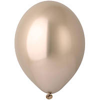 Воздушный шар латекс хром золото, 12" (30 см), 25 шт.