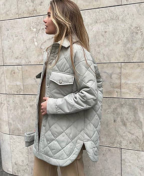 Жіноча стильна куртка-пальто з поясом у комплекті