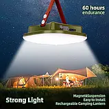 LED Світильник акумуляторний MOS-ly01 потужний 80W, Powerbank 15600 Mah, USB, фото 9