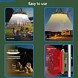 LED Світильник акумуляторний MOS-ly01 потужний 80W, Powerbank 15600 Mah, USB, фото 10