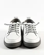 Кеди білі на сірій підошві Prima d'Arte 2338 41 шкіра 36, фото 5