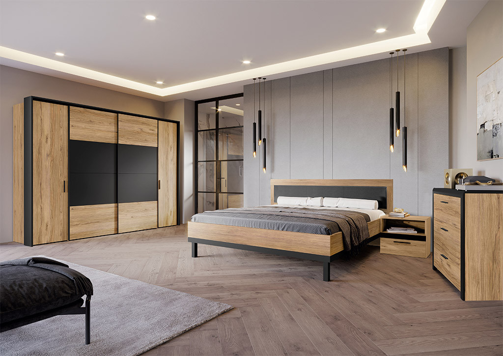 Спальня Dalate Немає, чорний, фото 1