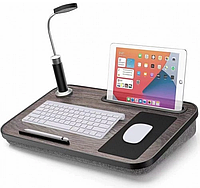Столик Подставка для Ноутбука Планшета с Подушкой Лампой и Ковриком для Мыши Multifunction Desk
