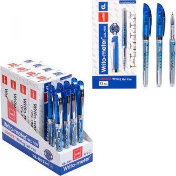 Ручка гелева синя Writo-meter Gel 1,5км Cello G01-BL