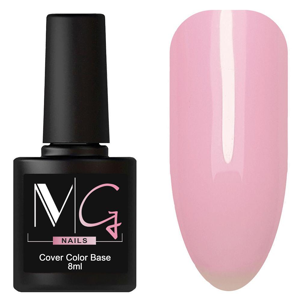 Основа камуфляжна для гель-лаку MG Nail Сover Base №22 Рожевий 8 мл