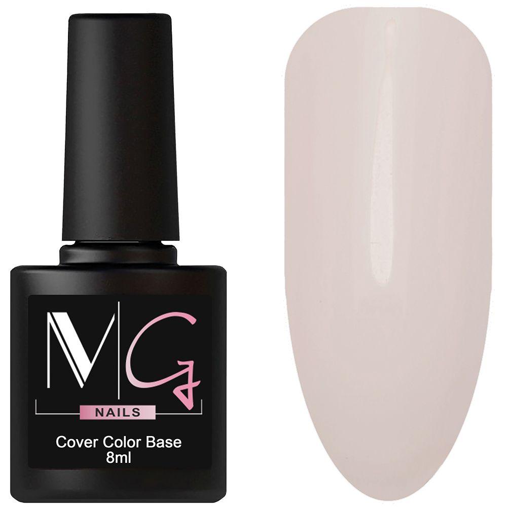 Основа камуфляжна для гель-лаку MG Nail Сover Base №33 Ніжний кремово-рожевий 8 мл, фото 1