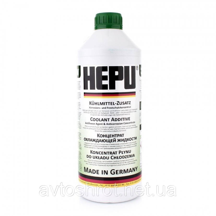 Антифриз концентрат HEPU G11 зелений 1,5л