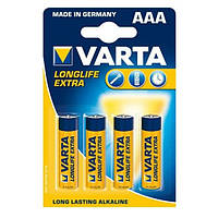 Батарейка VARTA Longlife Alkaline AAA-LR03 (мініпальчик)