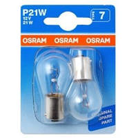 Лампочка OSRAM 12V P21W W3x16d 7506-02B к-т (2 шт)