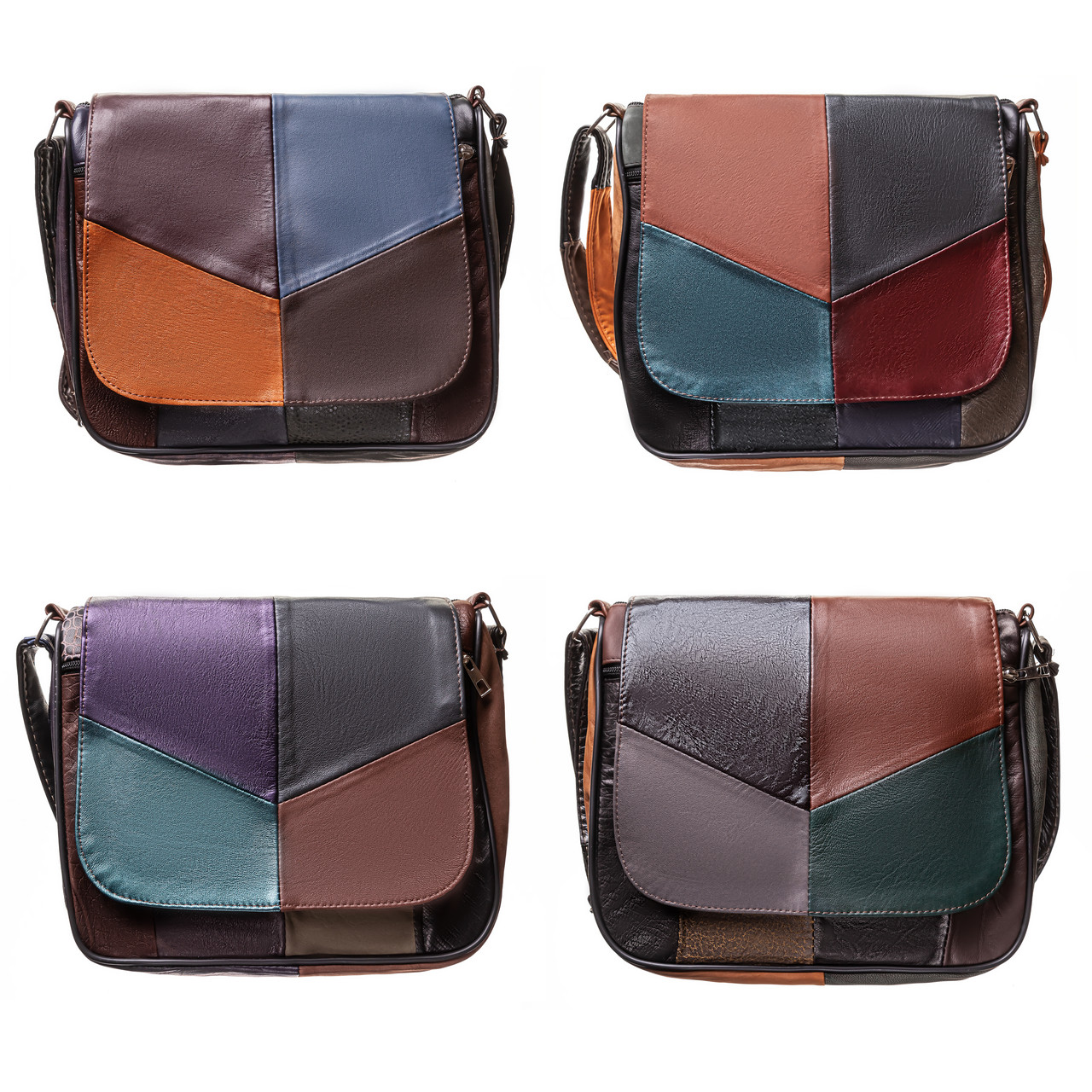 Жіноча шкіряна сумка через плече LT 5686 різні кольори