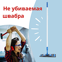 Професійна швабра для миття підлоги 50 см Насадка моп мікрофібра для вологого прибирання Швабри плоскі 50, фото 2