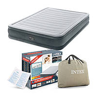Надувная кровать Intex Comfort Plush Mid Rise Airbed 67770, встроенный электронасос ( 203x152x33см)