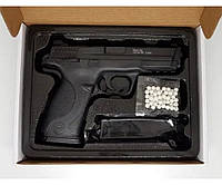 Дитячий пістолет на кульках "Smith&Whesson MP40" Galaxy G51 метал чорний топ