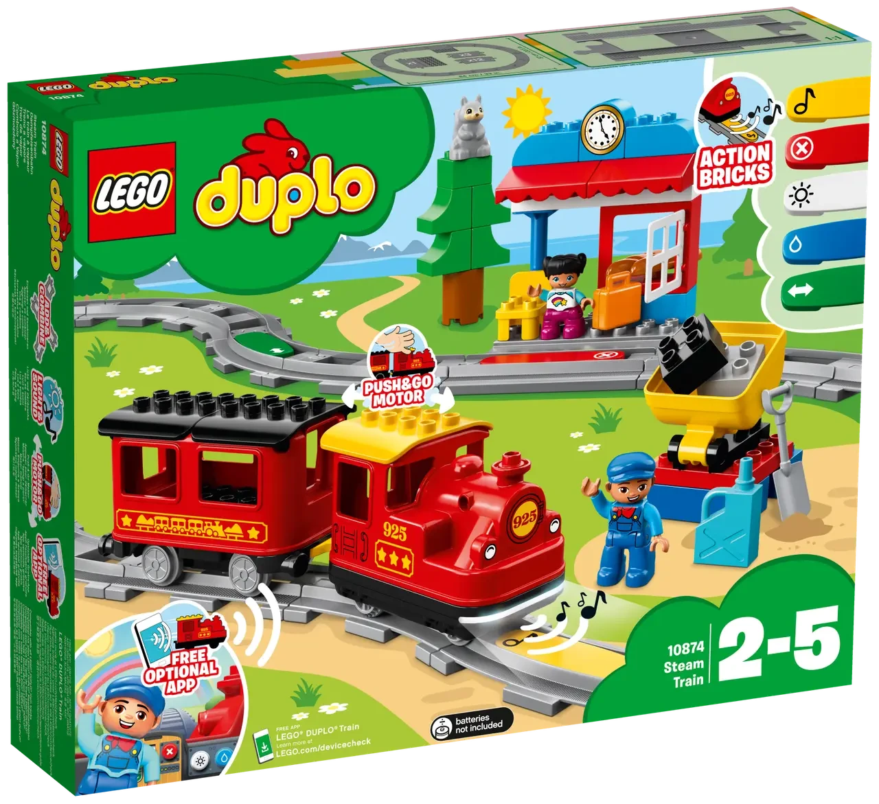 Конструктор Лего Дупло Залізниця Потяг Lego Duplo 10874