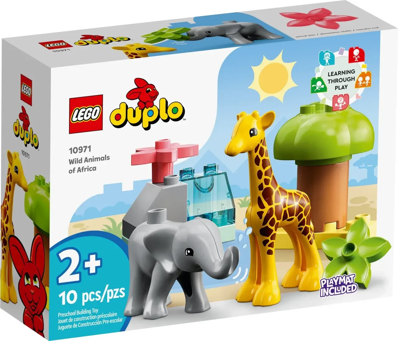Конструктор для малюків ЛЕГО Дупло Дикі тварини Африки Lego Duplo 10971