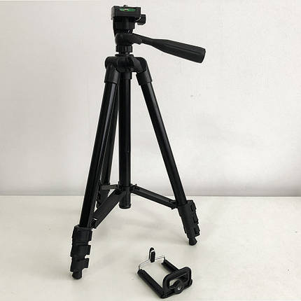Штатив металевий універсальний для телефона та фотоапарата Tripod 3120 PRO портативний трипод 0,35-1.02м, фото 2