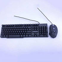 Дротова ігрова клавіатура та мишка iMICE KM-680 з підсвіткою 1600 DPI, комплект клавіатура та миша KA-443 для, фото 3