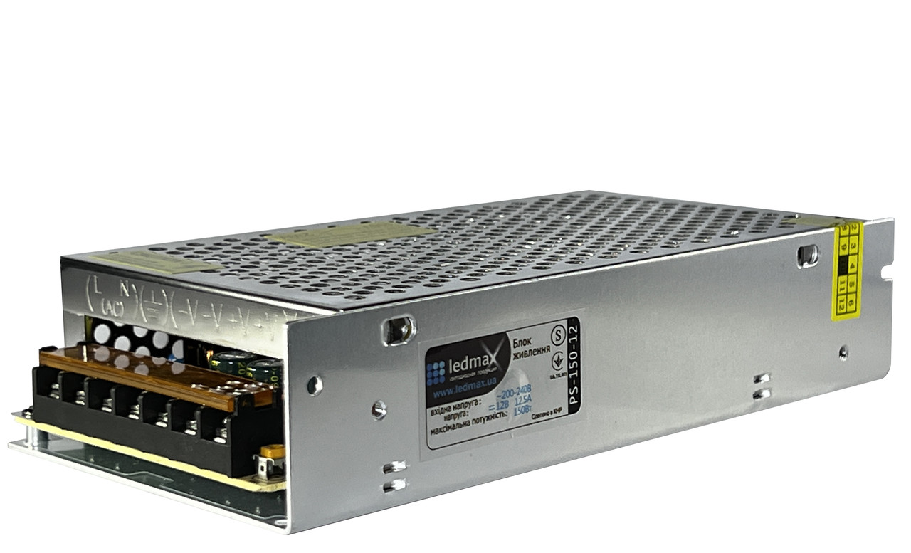 Блок питания для ЛЕД лент 12В 150Вт 12.5А Негерметичный купить в ...