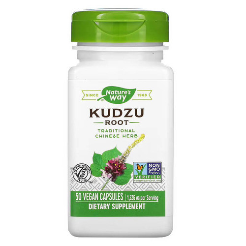 Екстракт кореня кудзу, Nature's Way Kudzu Root 613 mg 50 вегенських капсул