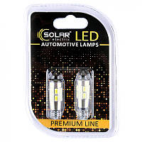 Лед лампа для авто T10 Premium Line 10SMD 5730+lens Canbus 6500K Solar