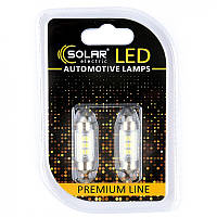 Лед лампа для авто T11x36 Premium Line 6SMD 2835 6500K Solar комплект 2шт