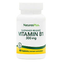 Витамин В1 (Тиамин), Natures Plus, 300 мг, 90 Таблеток
