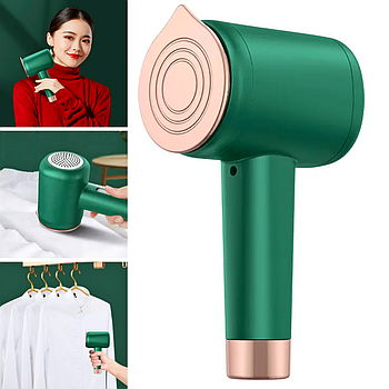 Машинка від катишків з відпарювачем 2в1, 30Вт, K8U, Зелена / Дорожня компактна праска з машинкою для катишків