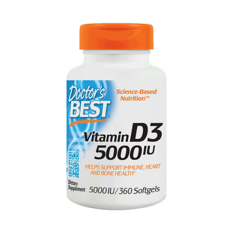 Vitamin D3 5000 IU (360 softgels)