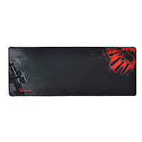 Коврик 300*800 тканевой Bloody Handprint с боковой прошивкой, толщина 3 мм, цвет Black/Red, Пакет