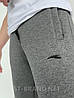 50,52,54. Сірі утеплені чоловічі спортивні штани на манжеті / Трикотаж тринитка, фото 5