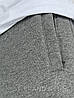 50,52,54. Сірі утеплені чоловічі спортивні штани на манжеті / Трикотаж тринитка, фото 6