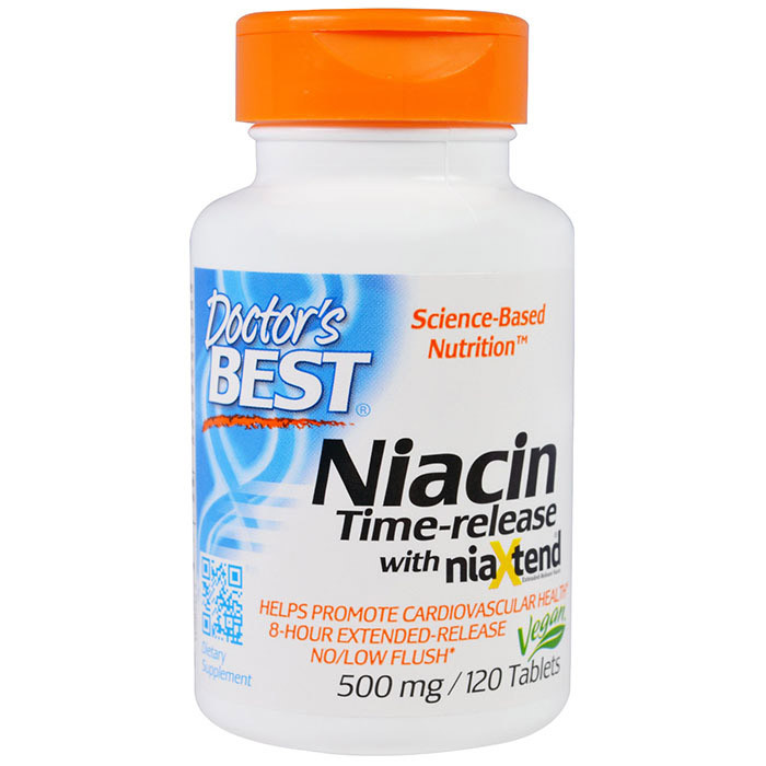 Niacin Time-release with niaxtend (120 tab), фото 1