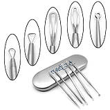 Набір Ультразвуковий скрабер для обличчя MEDICA+ Vibroskin 5.0 + Інструменти для чищення обличчя, фото 8