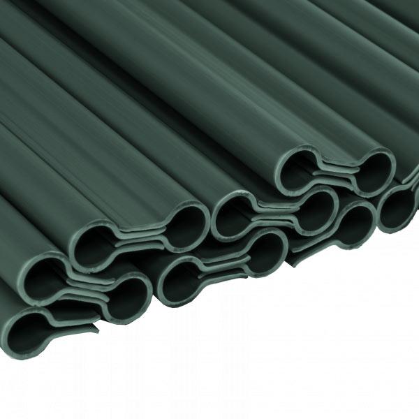 Кліпси для огороджувальних стрічок SOLID, зелені, 
19 см, 20 шт., TOBKS1920GR